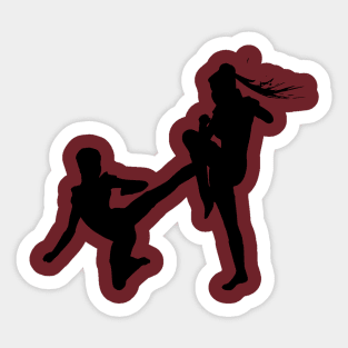 Ninja woman Sticker